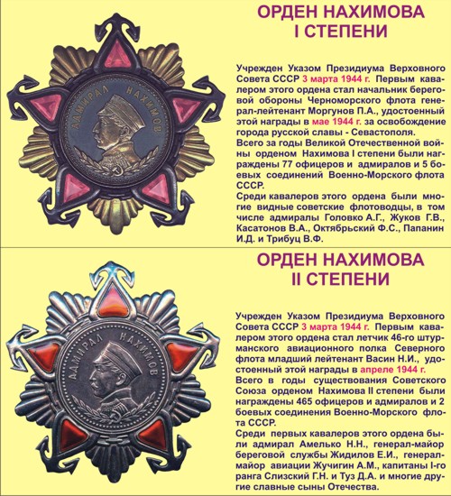 Орден Нахимова I/II степени