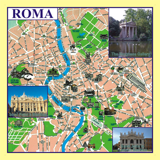 Карта Рима (Roma)