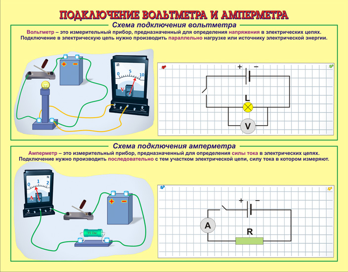 Подключение вольт-амперметра из Китая - схема включения