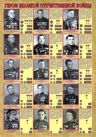 Герои Великой Отечественной Войны